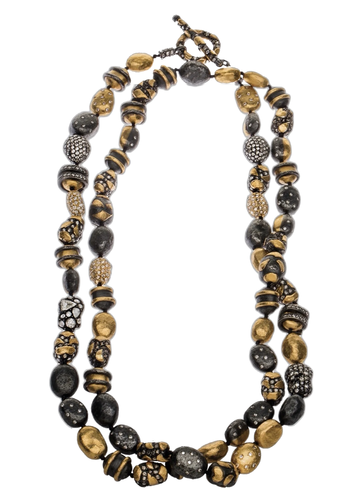 Helen yellow gold diamond mini wrap necklace by Yossi Harari