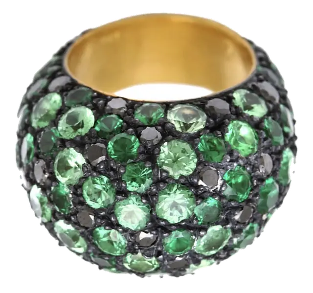 Yossi Harari emerald ring set with green emeralds